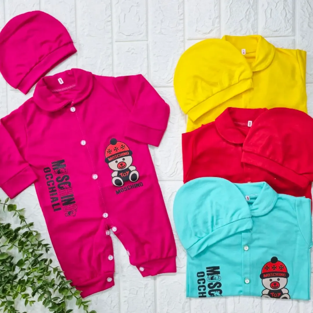 سرهمی نوزادی اسپرت طرح موسچین سایز